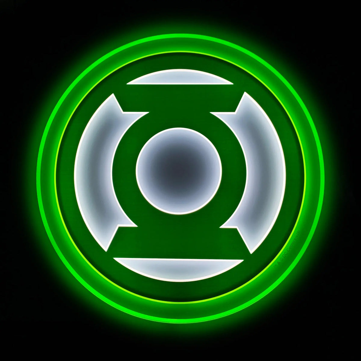 Green Lantern LED Logo Light | Wall Light (Large) - dcilluminated