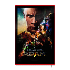 DC Black Adam (Dwayne Johnson) Movie Poster Light - LED Poster Sign