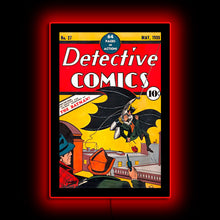 Load image into Gallery viewer, Detective comics No. 27 Batman Mini Poster Plus LED Illuminated Sign