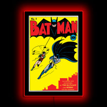 Load image into Gallery viewer, Batman No.1 Mini Poster Plus LED Illuminated  Sign