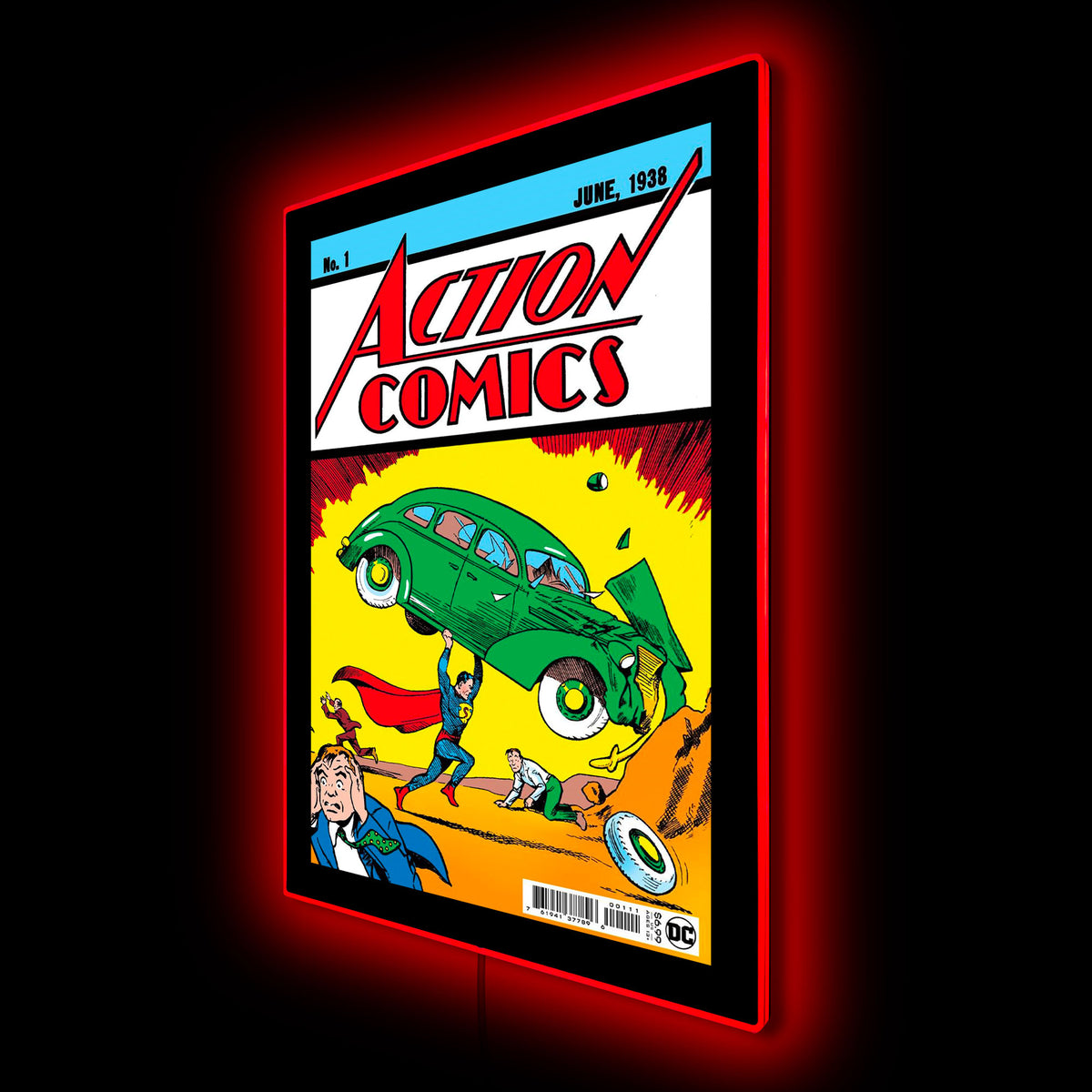 SupermanAction Comics Mini Poster Plus LED Illuminated Sign