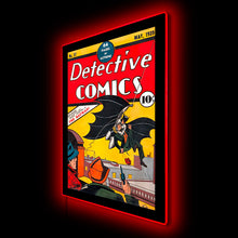 Load image into Gallery viewer, Detective comics No. 27 Batman Mini Poster Plus LED Illuminated Sign