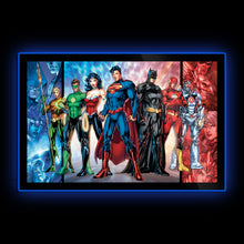 Load image into Gallery viewer, Justice League of America Comic Cover - LED Poster Sign