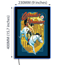 Load image into Gallery viewer, Wonder Woman No.1 A Golden Age Heroine Reimagined LED Poster Light | LED Wall Art/Lamp Brandlite Limited