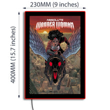 Load image into Gallery viewer, Absolute Wonder Woman Comic Cover LED Poster Light | LED Wall Art/Lamp Brandlite Limited