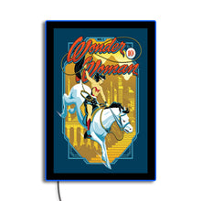 Load image into Gallery viewer, Wonder Woman No.1 A Golden Age Heroine Reimagined LED Poster Light | LED Wall Art/Lamp Brandlite Limited