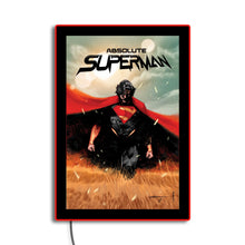 Load image into Gallery viewer, Absolute Superman Comic Cover LED Poster Light | LED Wall Art/Lamp Brandlite Limited