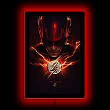 Load image into Gallery viewer, The Flash #1 Worlds Collide Mini Poster Plus LED Illuminated Sign
