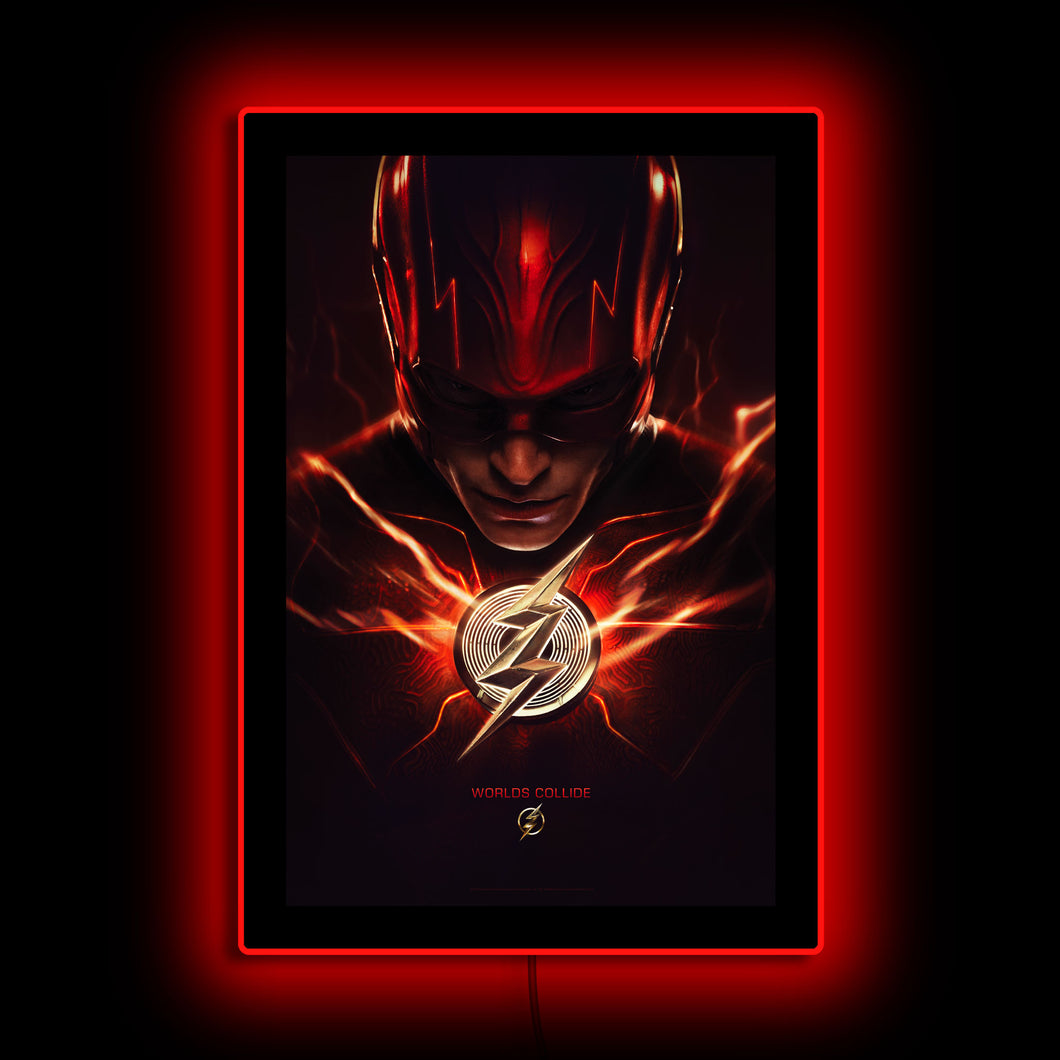 The Flash #1 Worlds Collide Mini Poster Plus LED Illuminated Sign