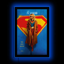 Load image into Gallery viewer, Supergirl 2026 Movie Poster #1 LED Poster Light | LED Wall Art/Lamp Brandlite Limited