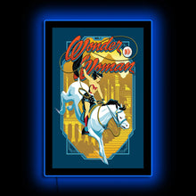 Load image into Gallery viewer, Wonder Woman No.1 A Golden Age Heroine Reimagined LED Poster Light | LED Wall Art/Lamp Brandlite Limited