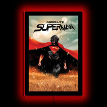 Load image into Gallery viewer, Absolute Superman Comic Cover LED Poster Light | LED Wall Art/Lamp Brandlite Limited