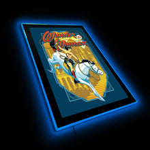 Load image into Gallery viewer, Wonder Woman No.1 A Golden Age Heroine Reimagined LED Poster Light | LED Wall Art/Lamp Brandlite Limited