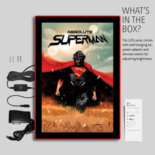 Load image into Gallery viewer, Absolute Superman Comic Cover LED Poster Light | LED Wall Art/Lamp Brandlite Limited