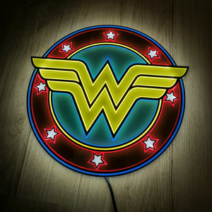 DC Classics - Wonder Woman LED Logo Light - Circular