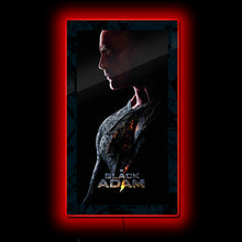 Load image into Gallery viewer, DC Black Adam (Dwayne Johnson) Lightning LED Movie Poster Light