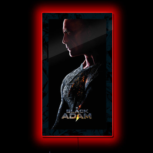 DC Black Adam (Dwayne Johnson) Lightning LED Movie Poster Light