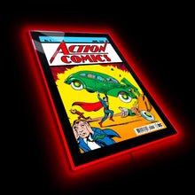 Load image into Gallery viewer, Superman-Action Comics Mini Poster Plus LED Illuminated Sign