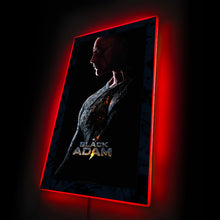 Load image into Gallery viewer, DC Black Adam (Dwayne Johnson) Lightning LED Movie Poster Light