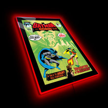 Load image into Gallery viewer, Batman with Robin Mini Poster Plus LED Illuminated Sign