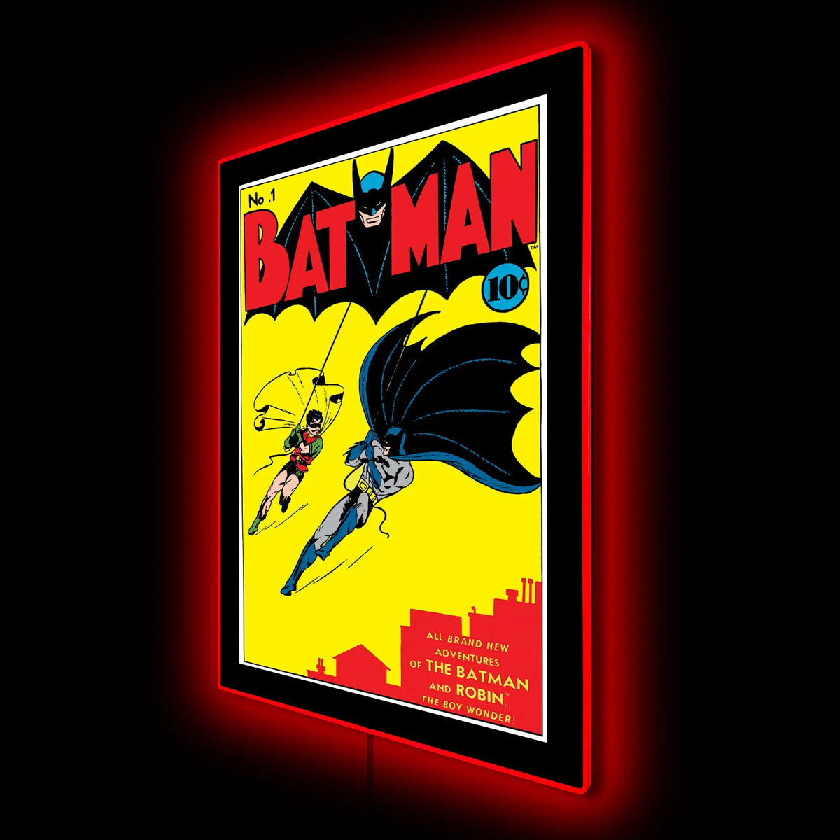 Batman Poster - Mini Poster with LED Sign – dcilluminated