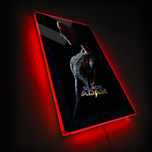 DC Black Adam (Dwayne Johnson) Lightning LED Movie Poster Light