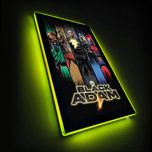 DC Black Adam Group Led Mini Poster Light