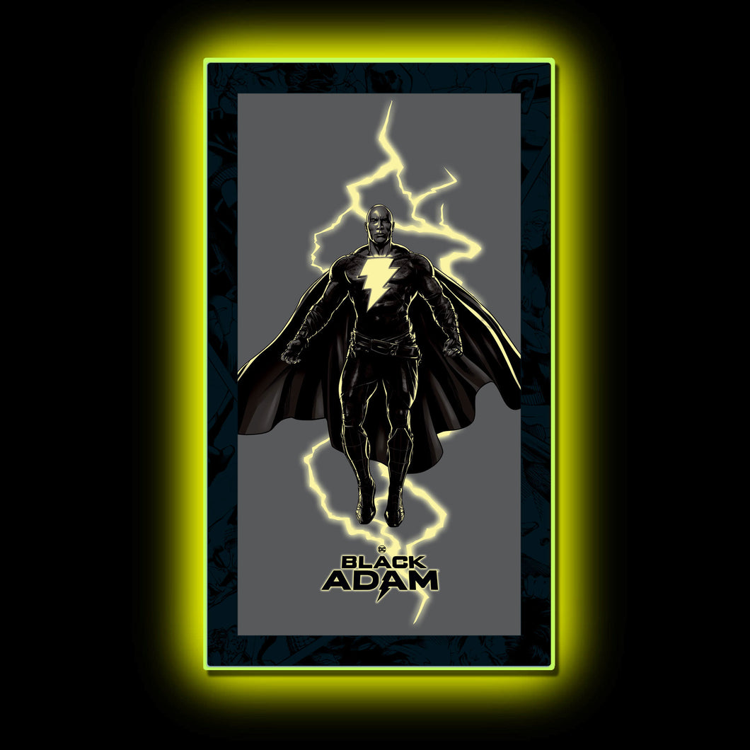 DC Black Adam Lightning LED Mini Poster Light