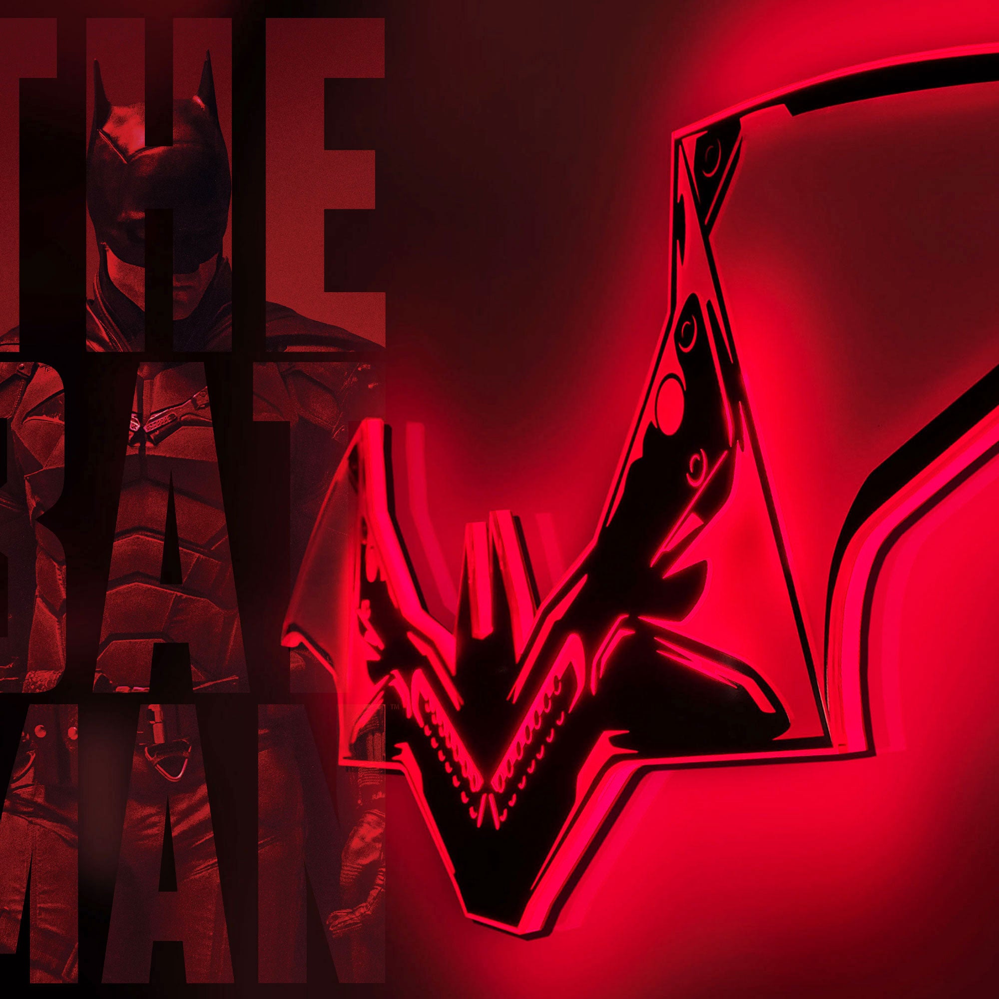 【驚きの値段】 Logo LED Batman Light dcilluminated – (Large) アメコミ