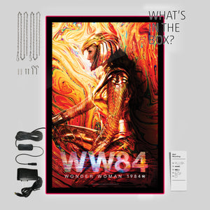 WW84 Wonder Woman™ Golden Eagle Armor Movie Poster - LED Poster Sign